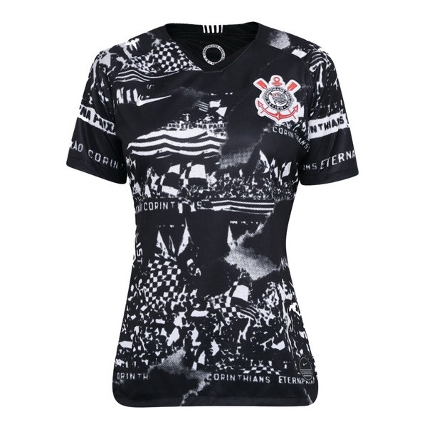 Tailandia Camiseta Corinthians Paulista 3ª Mujer 2019/20 Negro